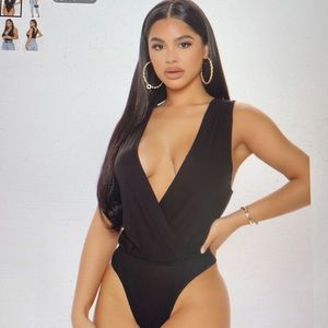 Fashion Nova Black Bodysuit